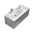 48 in. Ash Gray Wall Mount Bathroom Vanity V538616