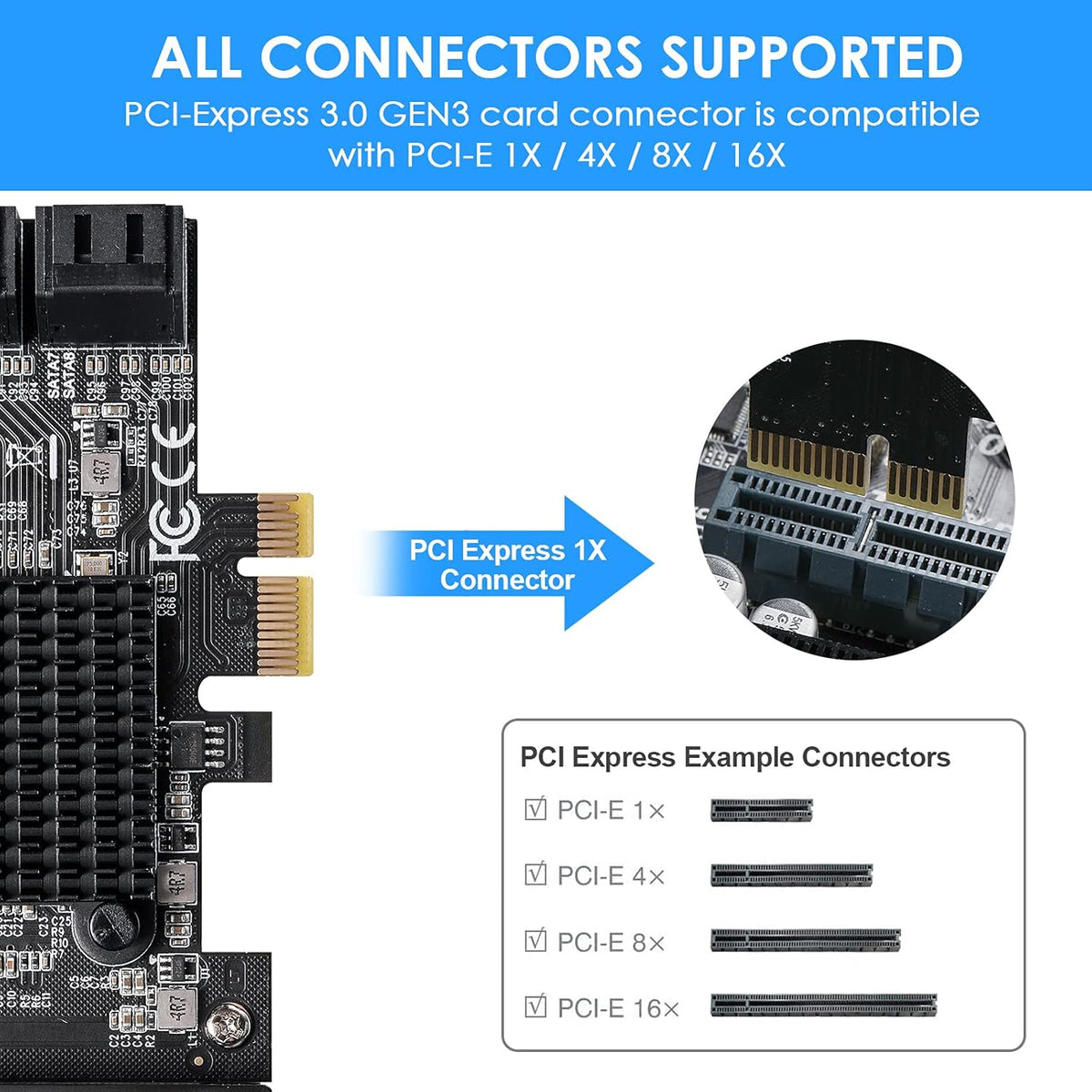 PCIe SATA Card 8 Ports Y831073