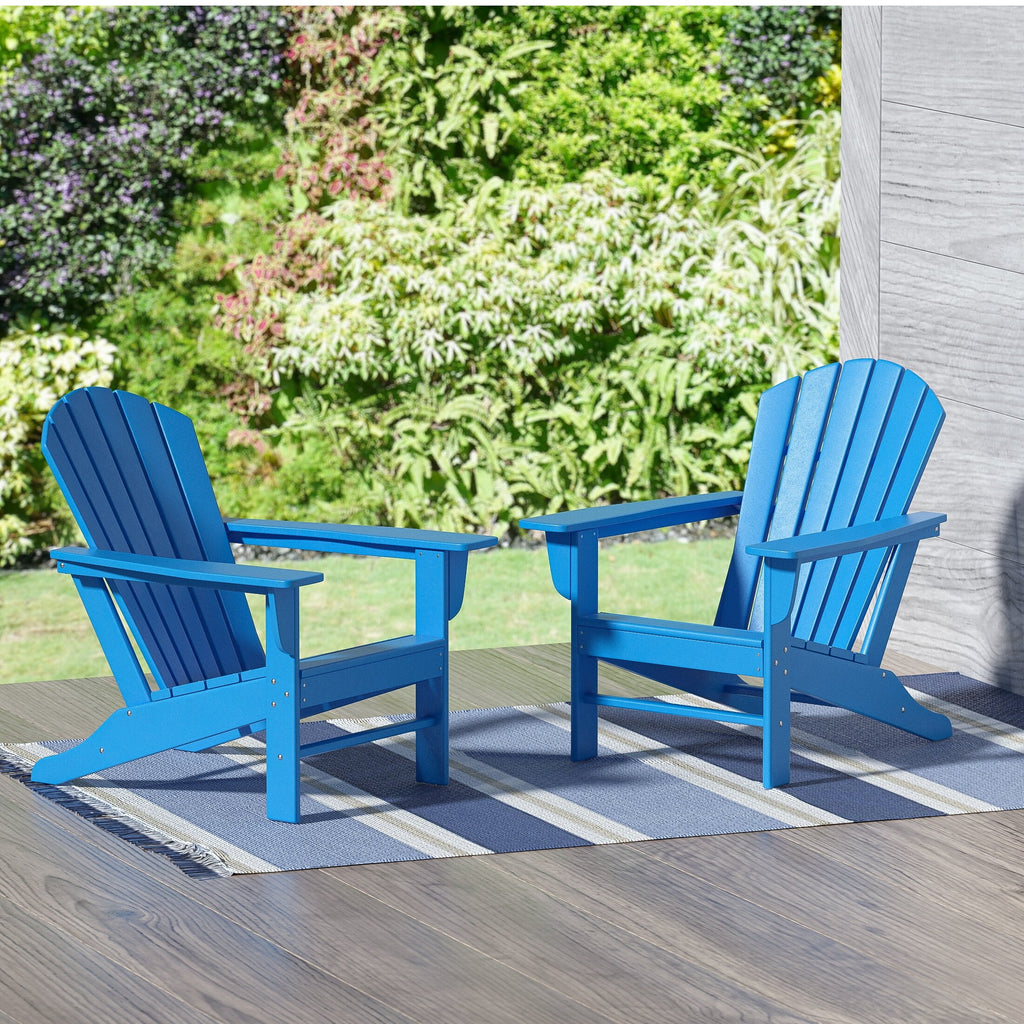 Red All Weather Poly Patio Adirondack Chair Set of 2 V7623