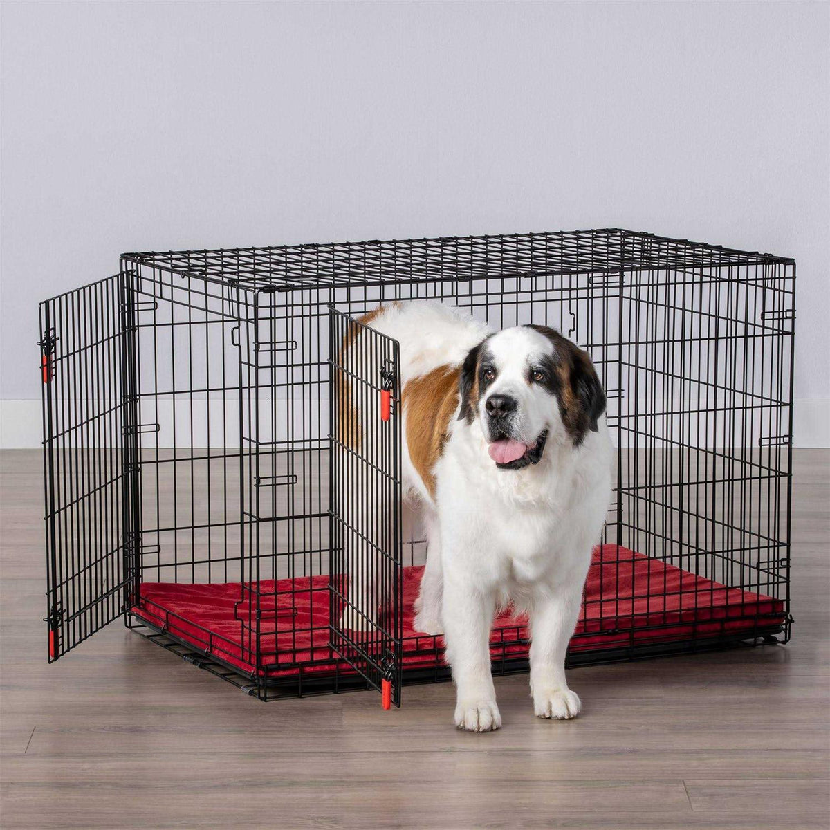 Double Door Wire Dog Crate with Divider Panel J541