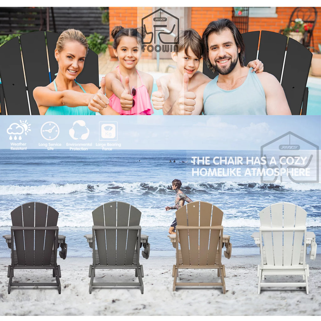 Folding Adirondack Chair with Ottoman Z88668