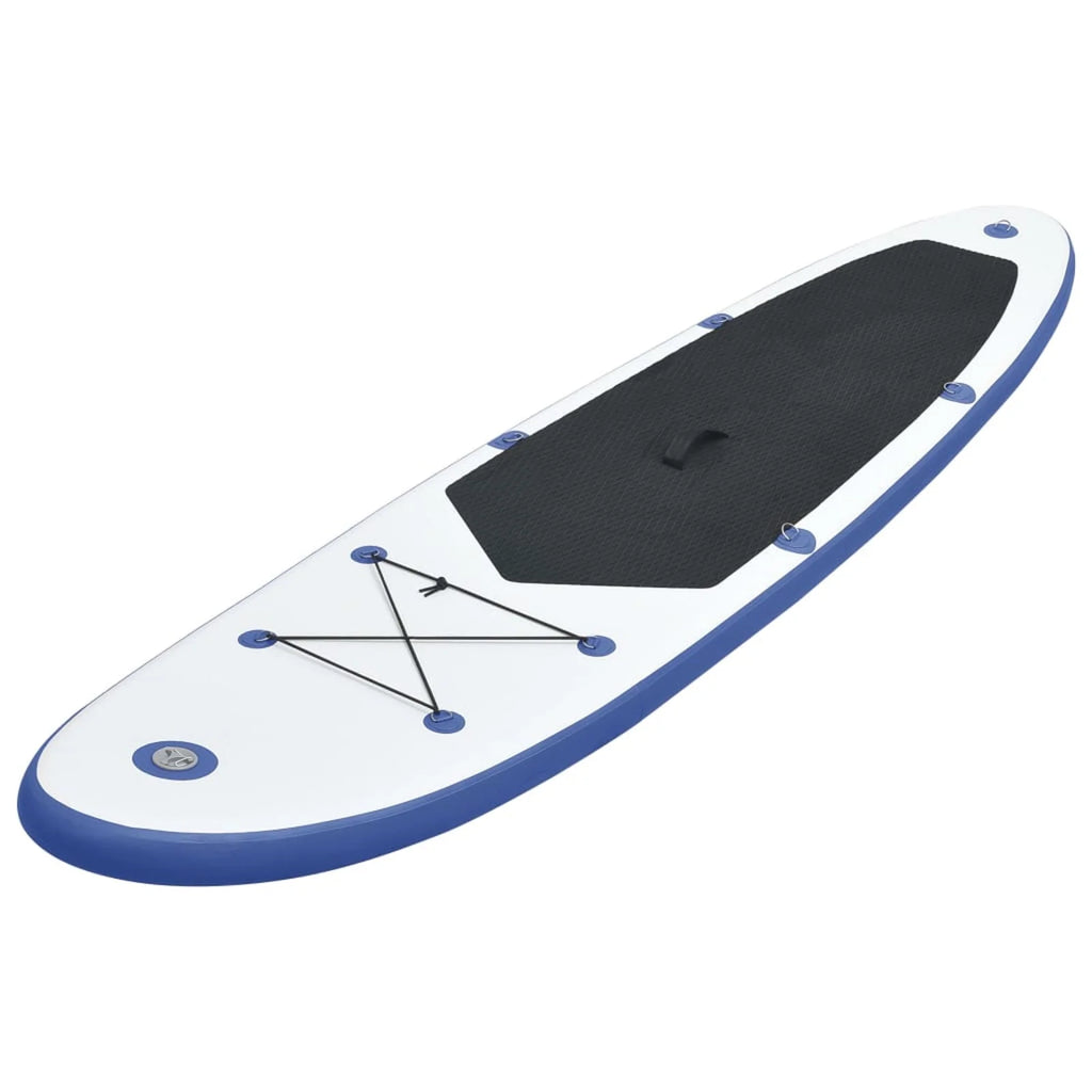 Inflatable Blue and White Paddle Board Set D4763