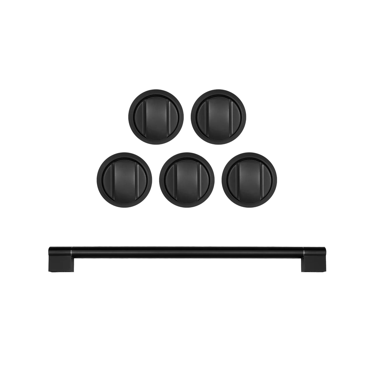 Brushed Black Handle and Knob Set R244206