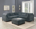 Grey Chenille Modular Sectional 6pc Set N27988