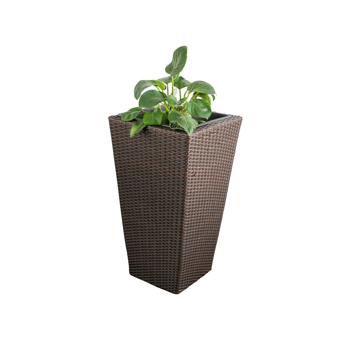 Rectangular All-Weather Wicker Planter with Plastic Liner Z163158