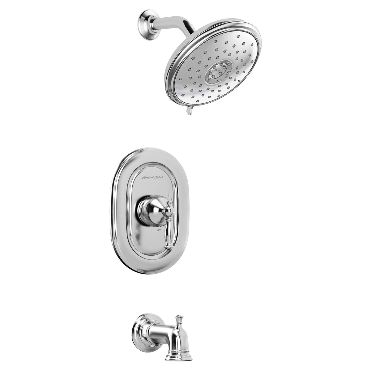 Tub and Shower Trim Package Polished Chrome D613