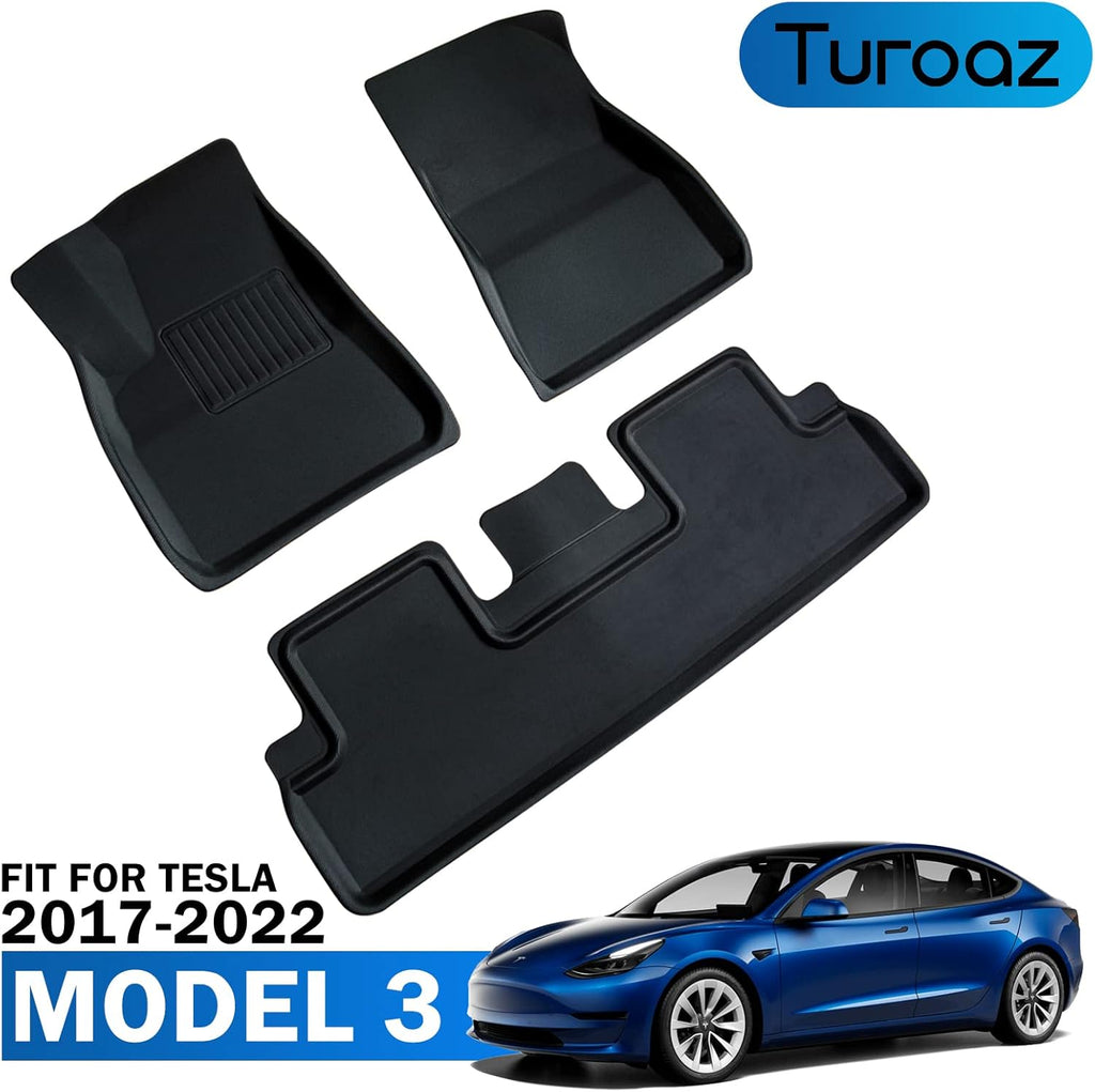 All Weather Floor Mats Custom Fit 3D Carpet Car Interior Accessories Black G91479