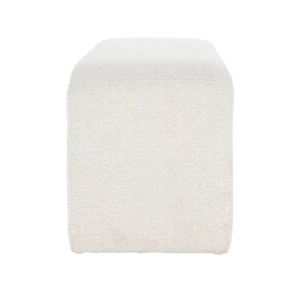 54 Inch White Wood Bench F46841