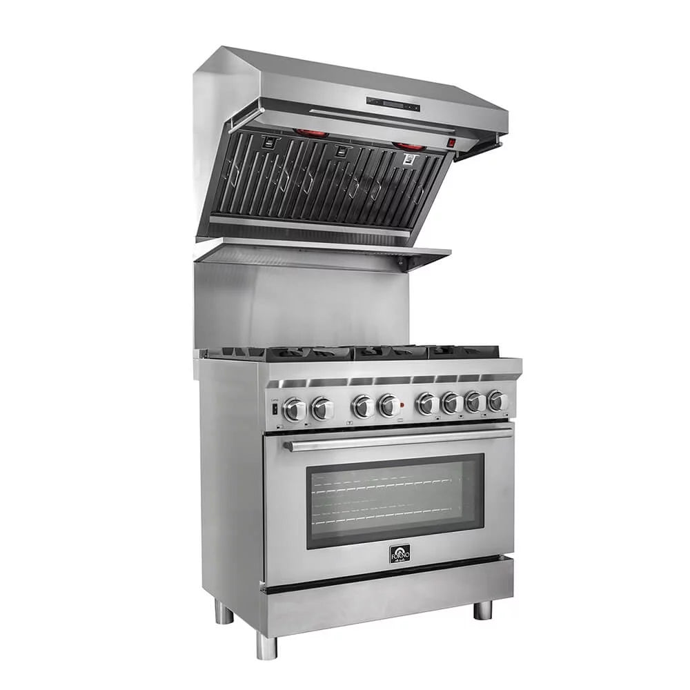 36 inch Stainless 1200 CFM Wall Mount Range Hood S2276