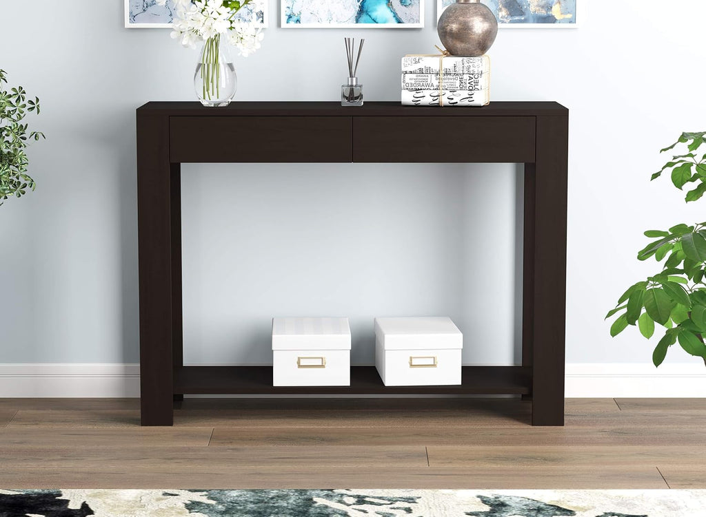 Brown 2 Drawer Console Table V707