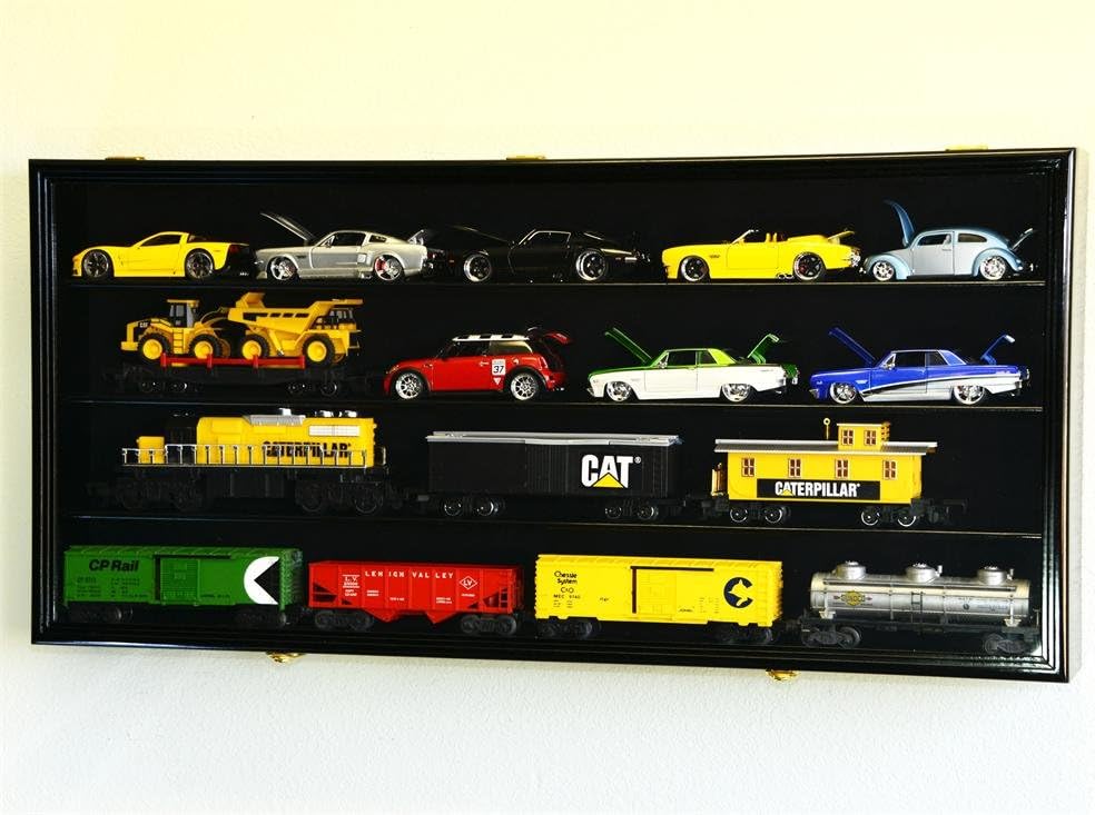 O Scale Train Display Case Cabinet Wall Rack B129