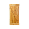 Brown 24-in x 84-in Wood Single Barn Door C9023