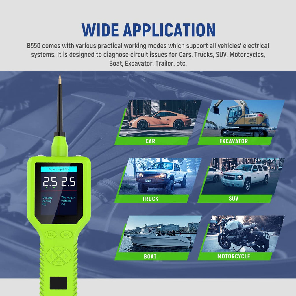 9-30v Automotive Circuit Tester 12v 24v Power Probe Test Tool V879