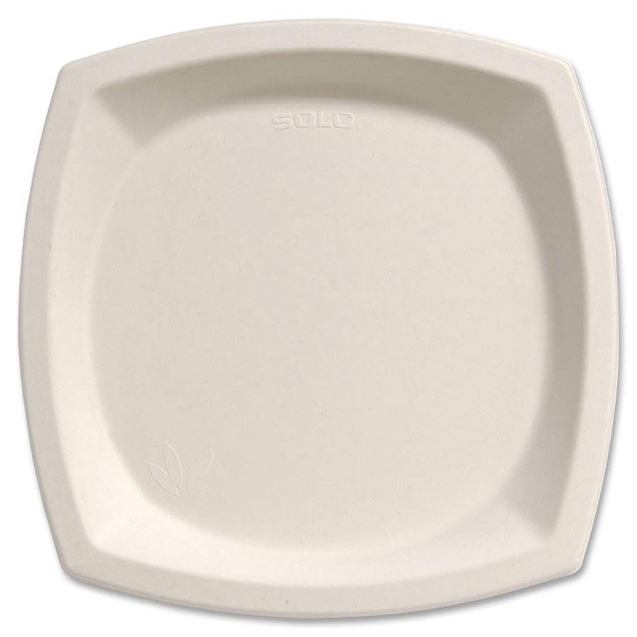 Ivory Sugar Cane Plates 125 pack M17973