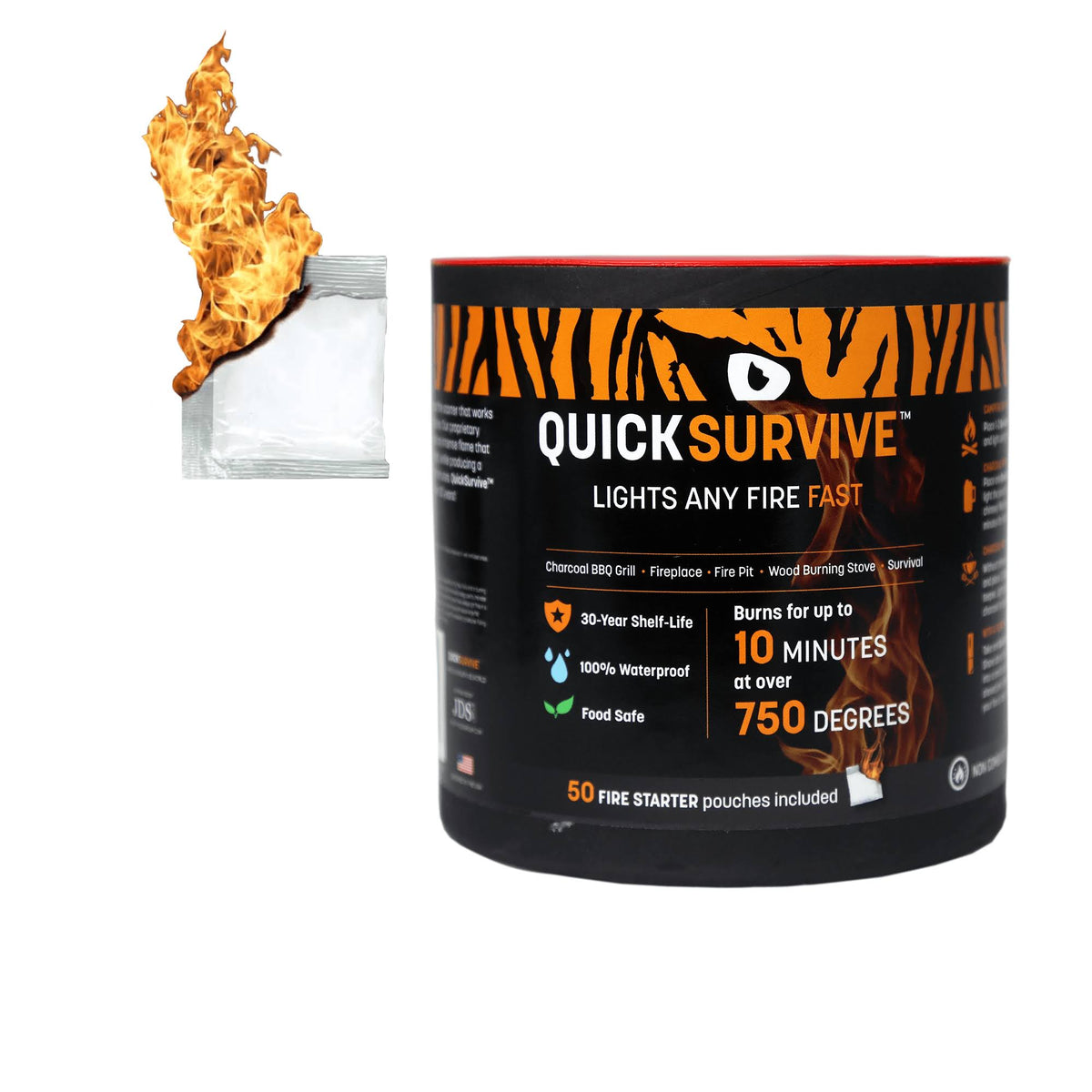 50-Piece Fire Starter Canisters V959