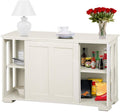 Black Buffet Sideboard with Sliding Door and Adjustable Shelf T166531