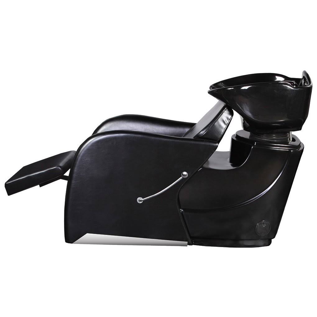 Black Shampoo Backwash Unit Bowl & Chair O6904