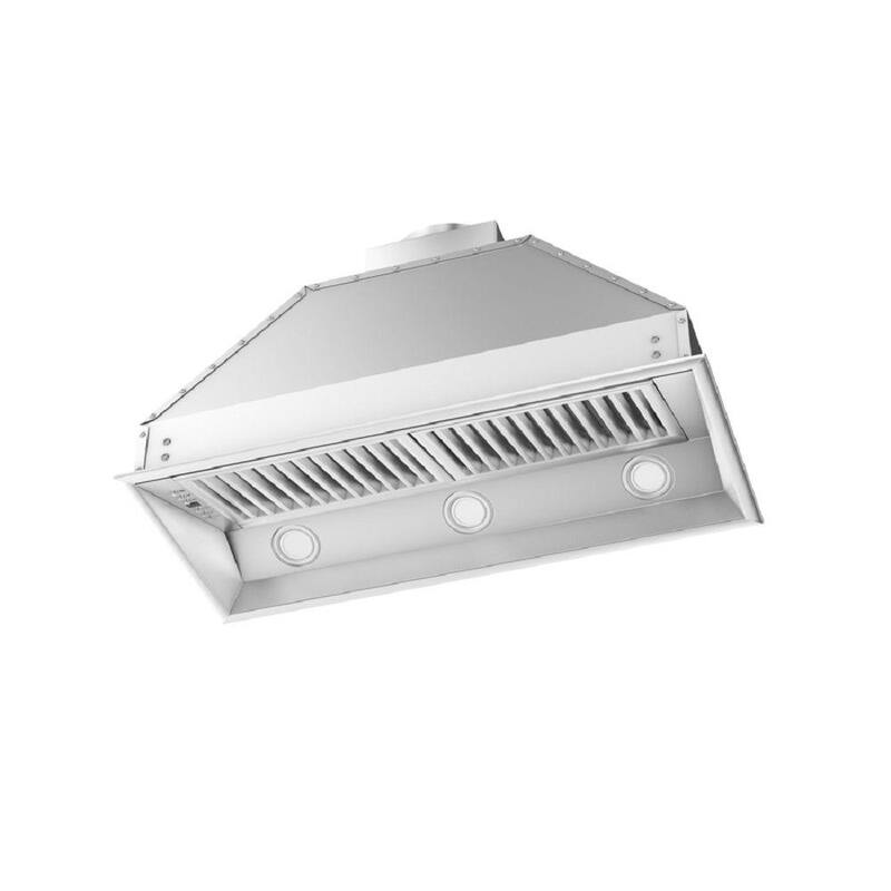 40 in. 700 CFM Stainless Steel Range Hood Insert Y670