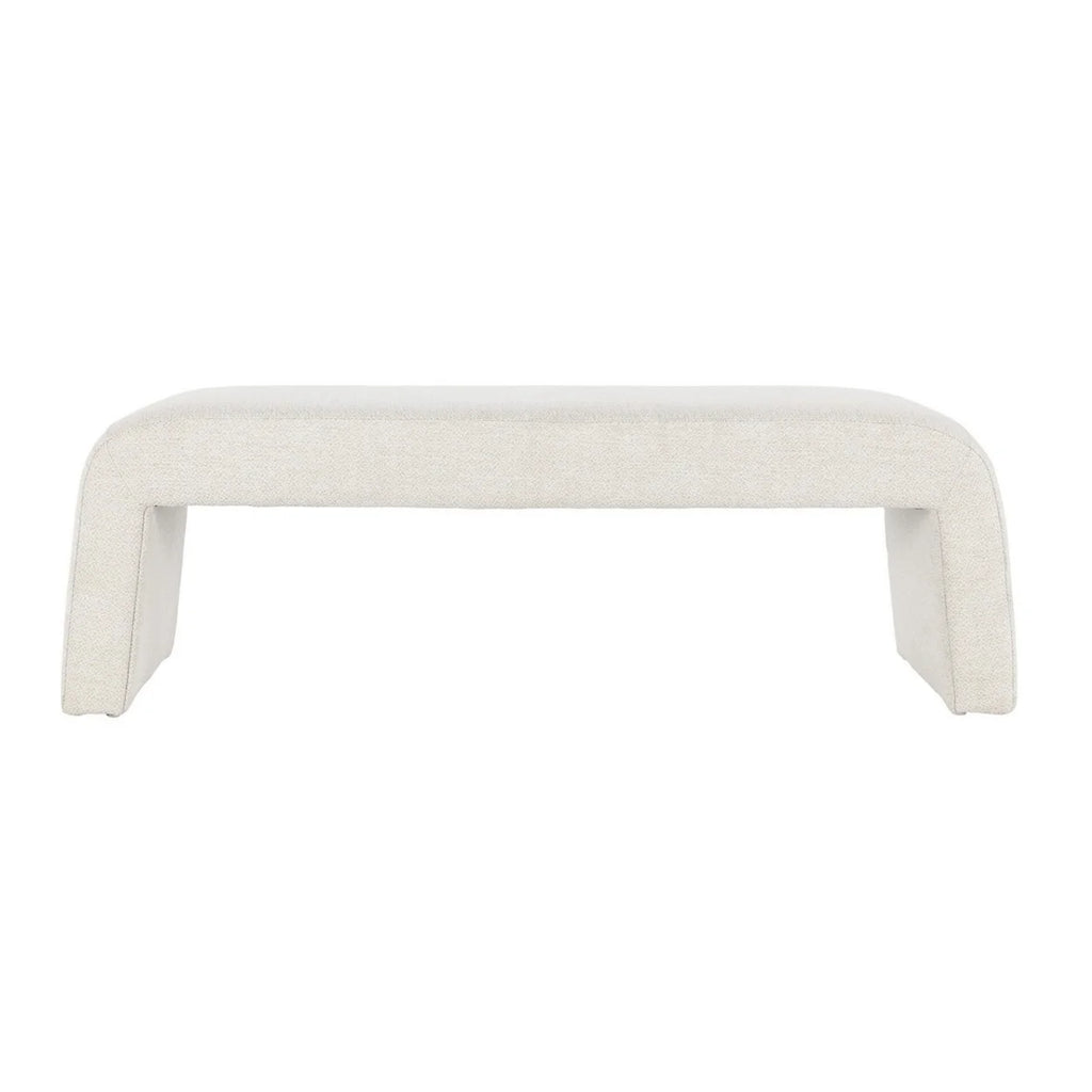 54 Inch White Wood Bench F46841