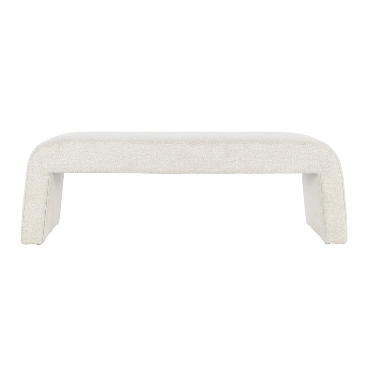 54 Inch White Wood Bench F46841