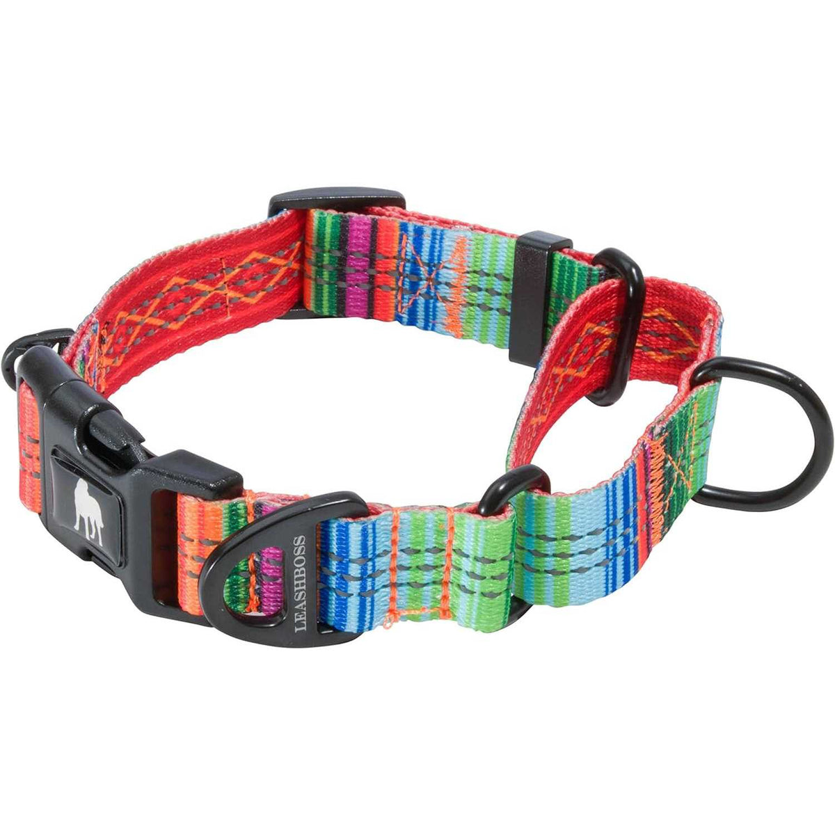 Patterned Fabric Martingale Dog Collar B8369