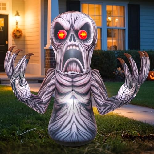 8FT Halloween Inflatable Skeleton Tree with LED Lights F459715