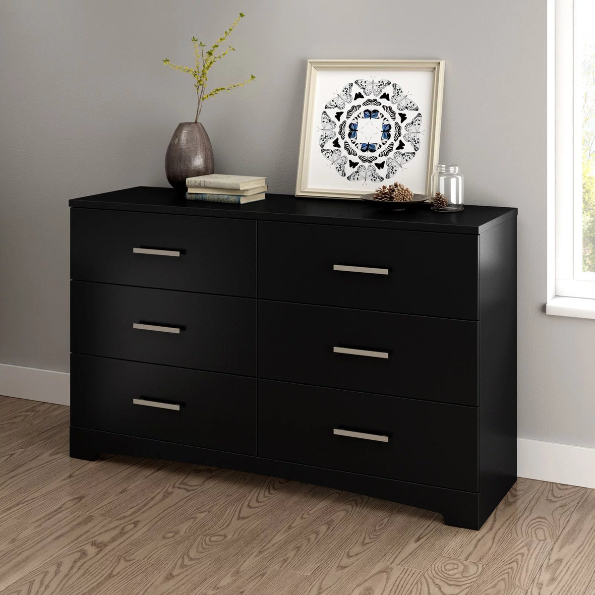 6 Drawer Double Dresser D778