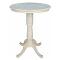 Unfinished Wood Bar Table Y22819