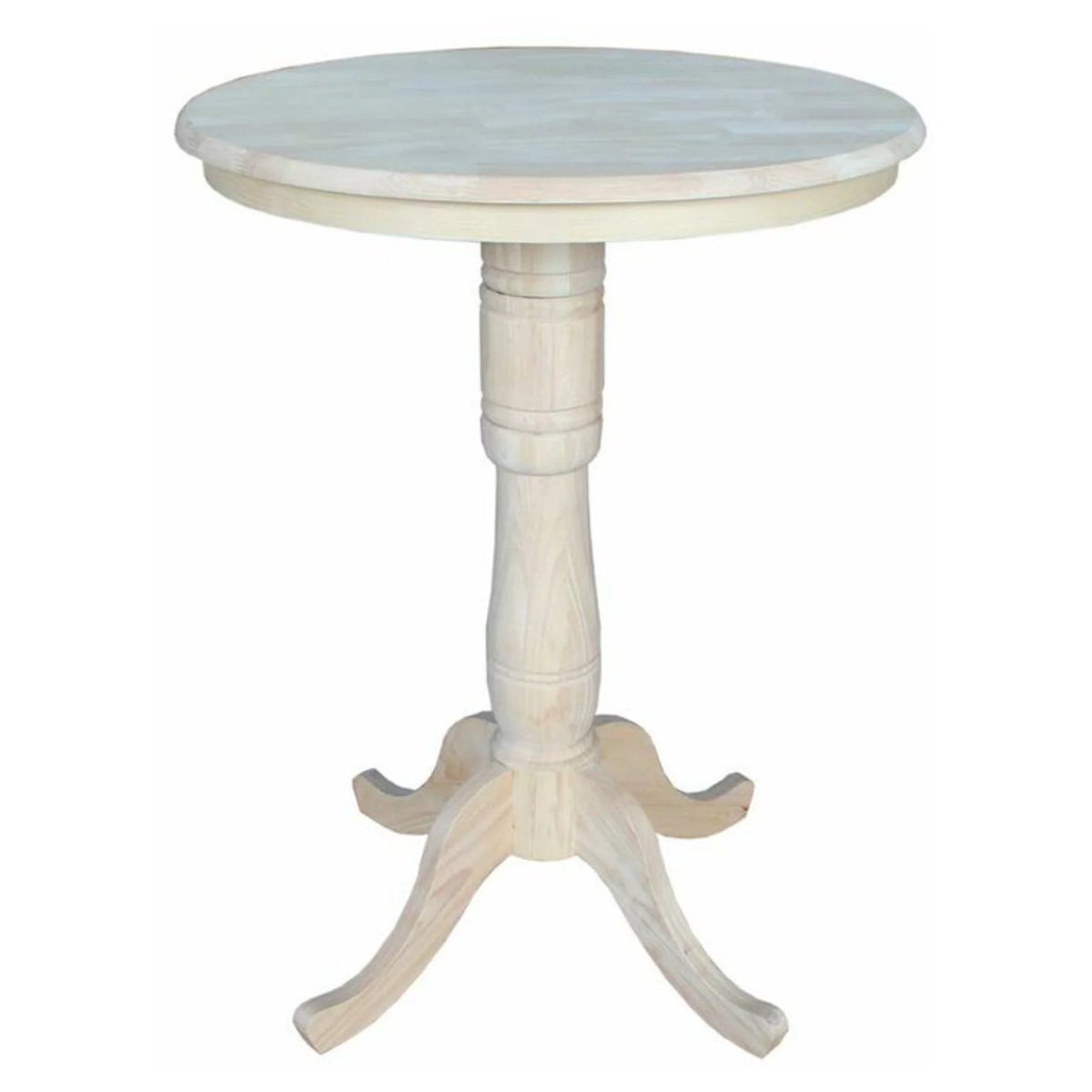 Unfinished Wood Bar Table Y22819