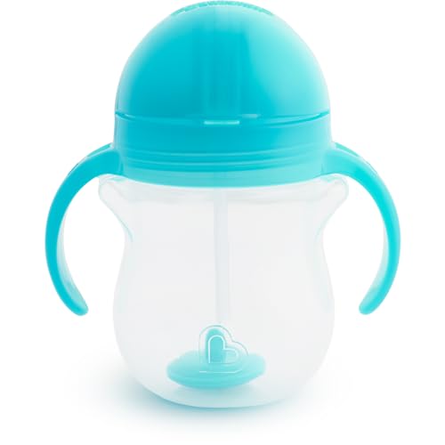 7 Ounce 2 Pack Blue/Green Weighted Straw Sippy Cup R473