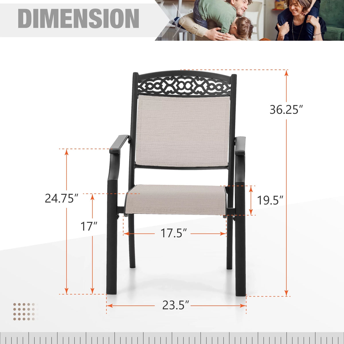 5-Piece Cast Aluminum Patio Dining Set T670
