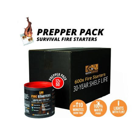 50-Piece Fire Starter Canisters V959