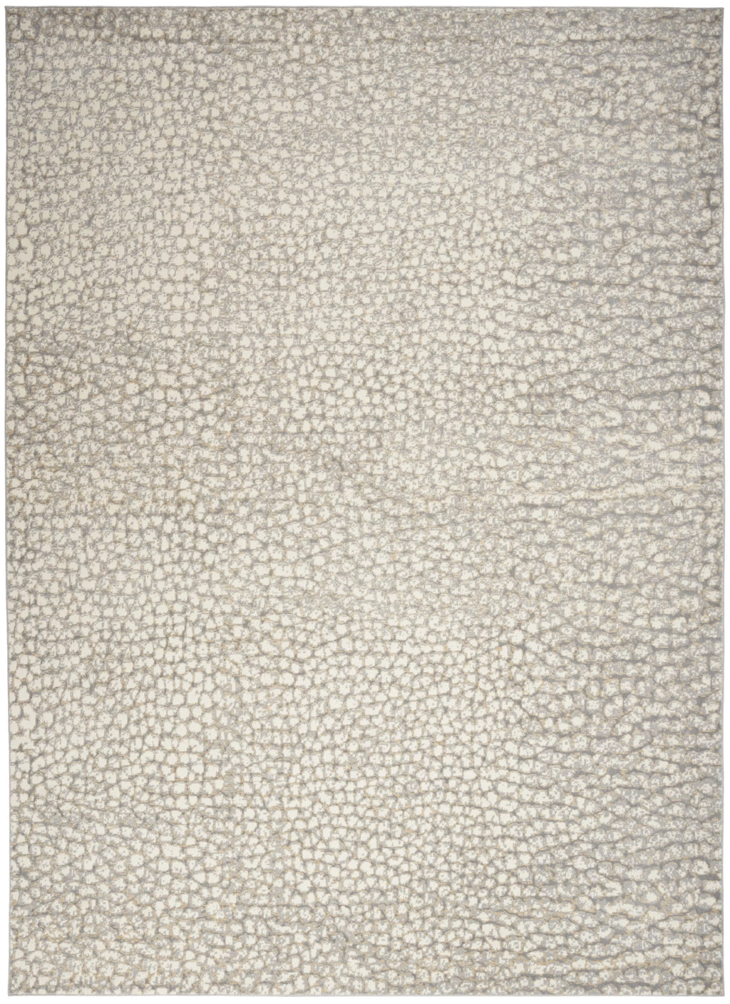 Modern Abstract Ivory/Beige/Grey 8' x 10' Area Rug R564