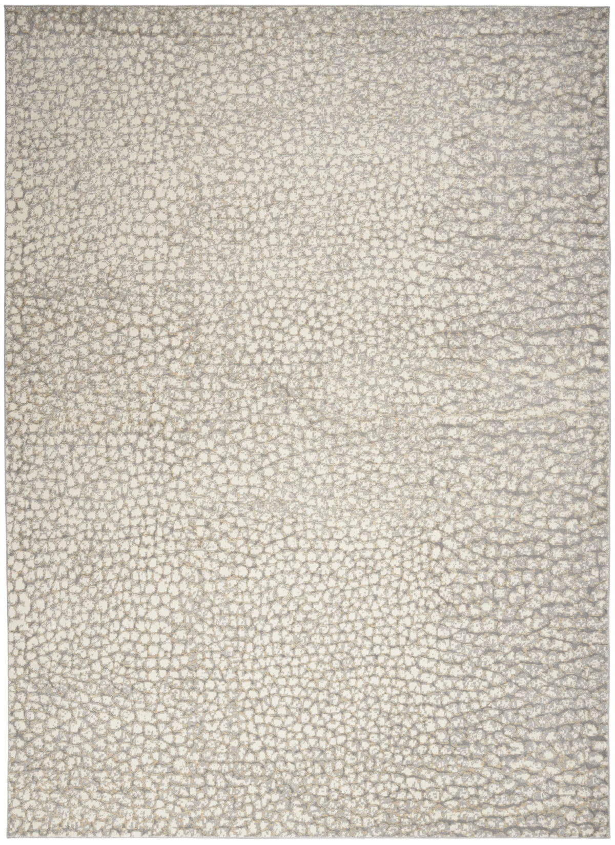 Modern Abstract Ivory/Beige/Grey 8' x 10' Area Rug R564