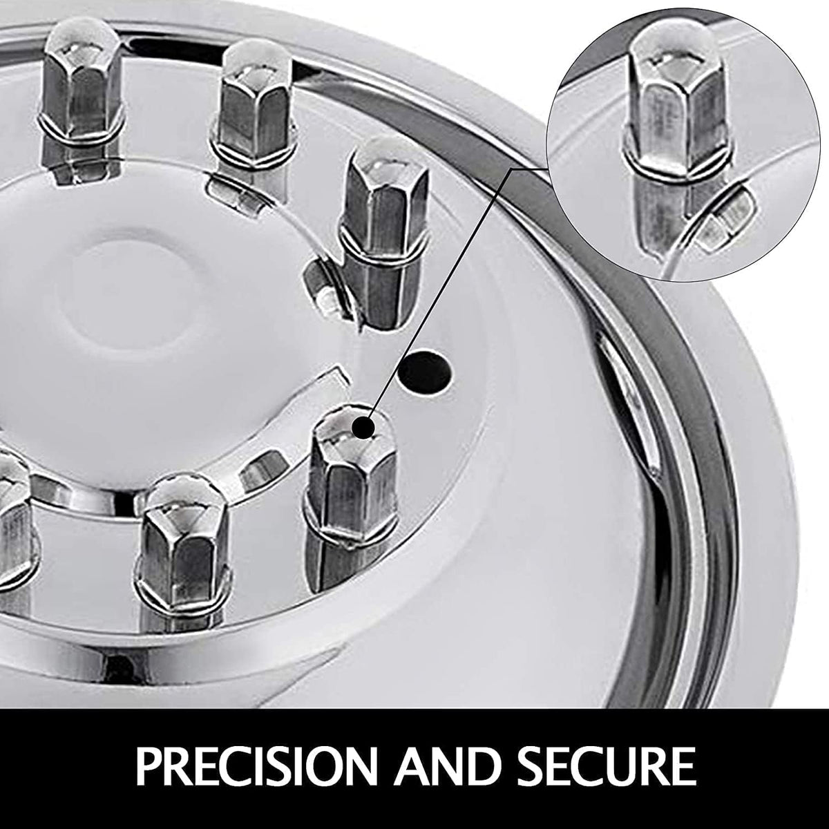 19.5inch Polished Stainless Steel Dually Wheel Simulators P957620