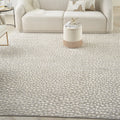Modern Abstract Ivory/Beige/Grey 8' x 10' Area Rug R564