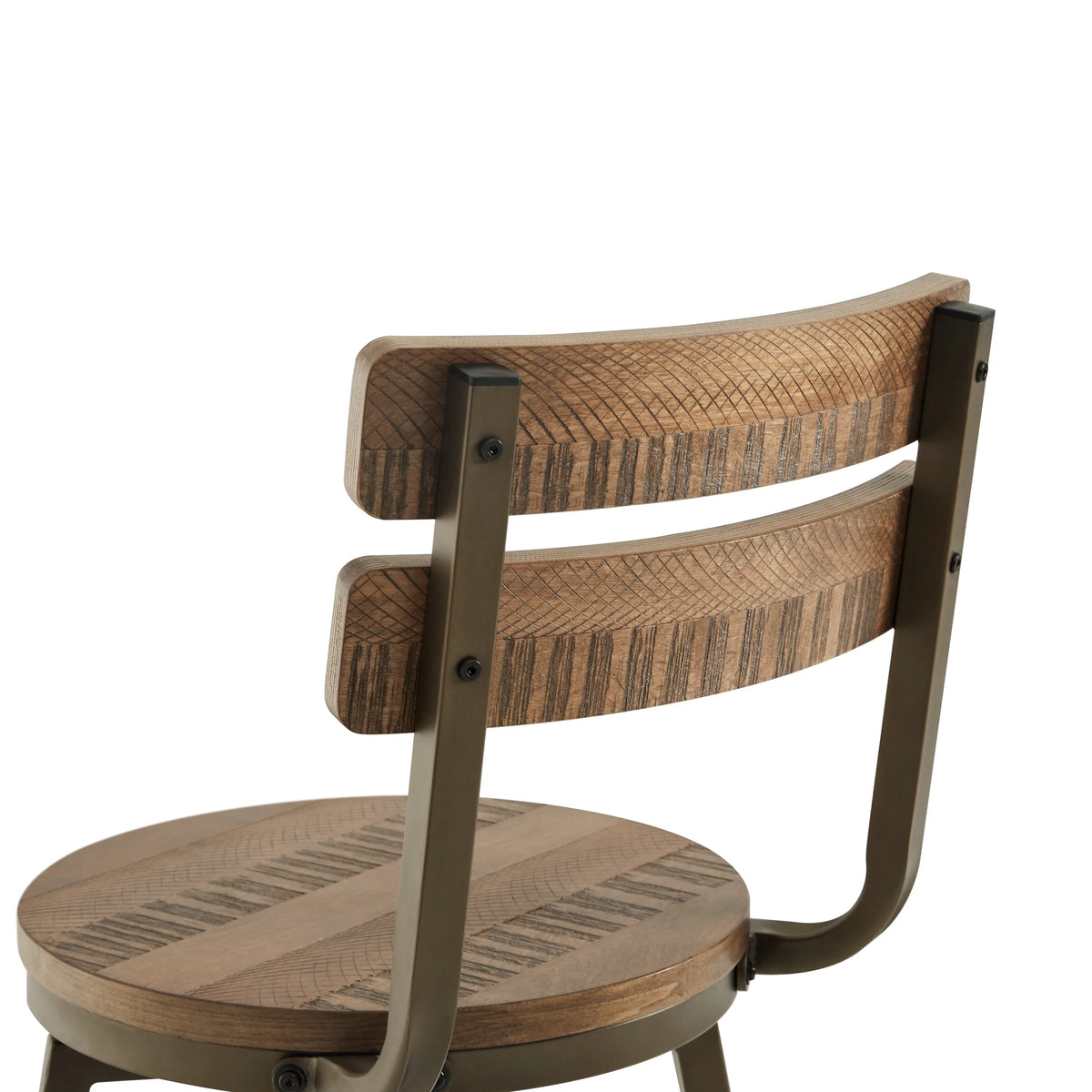 26" Swivel Counter Height Bar Stools Set of 3 Wood X542488