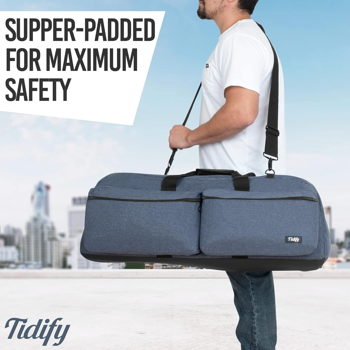 Telescope and Tripod Case/Bag with Padded Accessories Pockets K8761