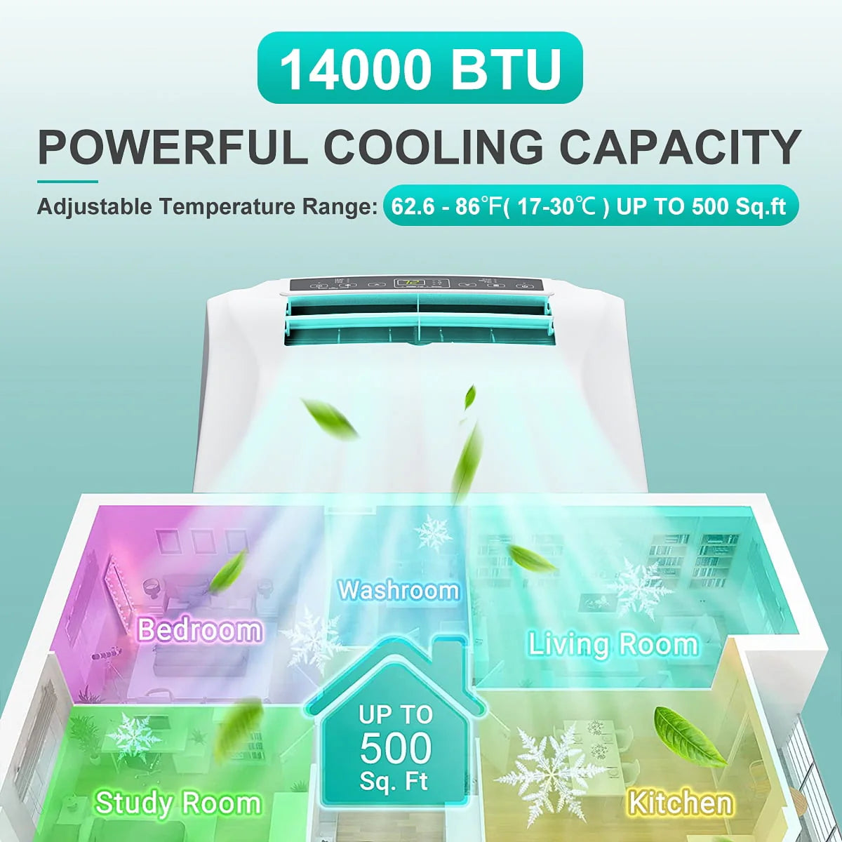 14000 BTU Portable Air Conditioner V5388