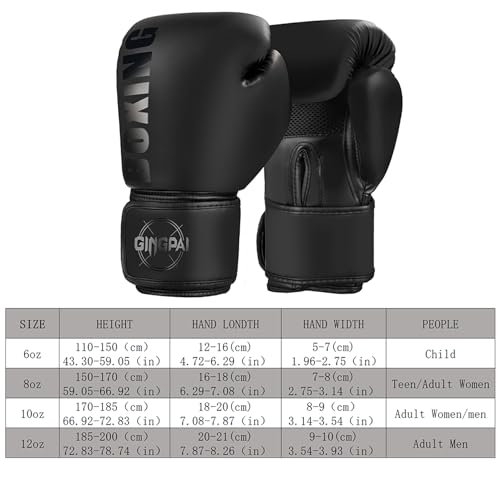 PU Leather Boxing Training Gloves B690857