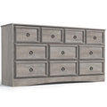 White 10 Drawer Dresser V3489