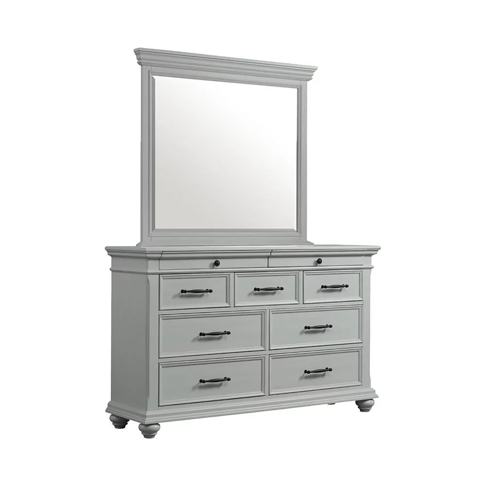 Grey Queen Platform Storage 4PC Bedroom Set R448105