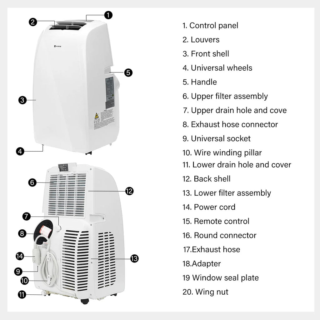 14000 BTU Portable Air Conditioner V5388