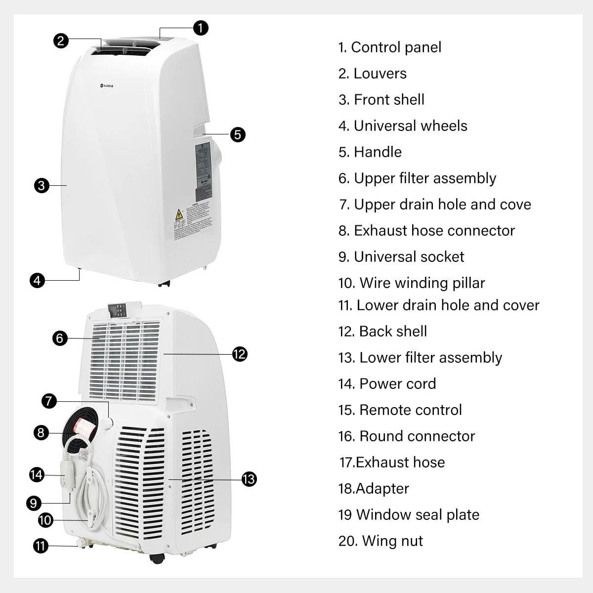 14000 BTU Portable Air Conditioner V5388