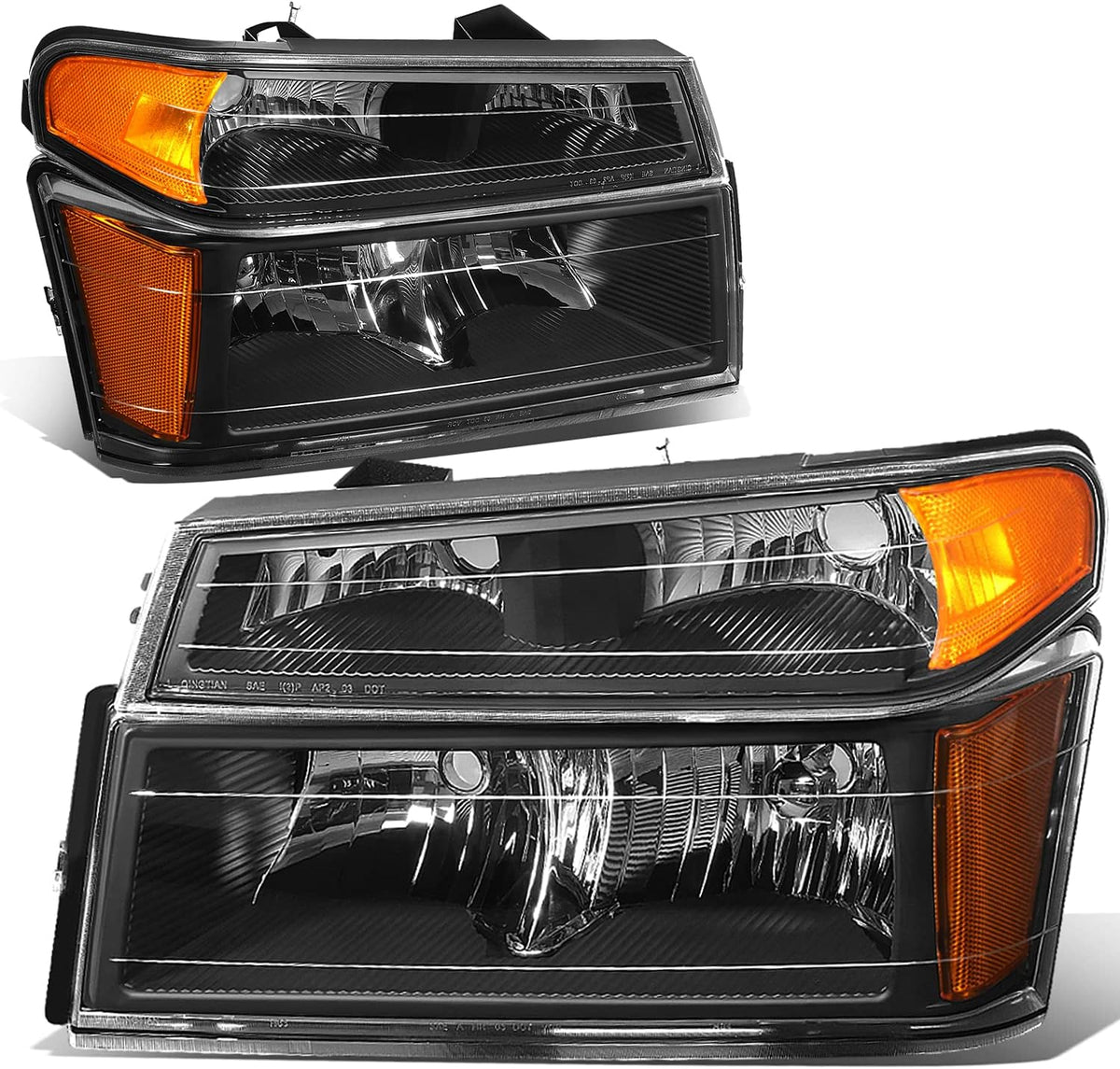 Black Housing Amber Corner Headlights with Signal Lights P39614