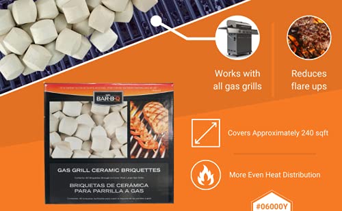60 Count Self Cleaning Ceramic Grill Briquettes A68646