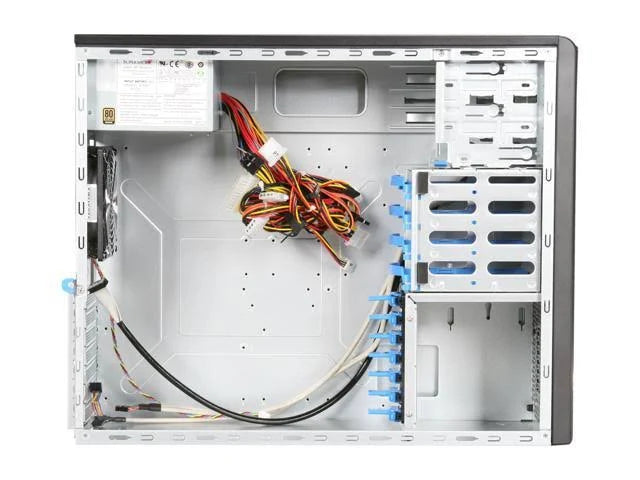 Black Mid-Tower System Cabinet H506