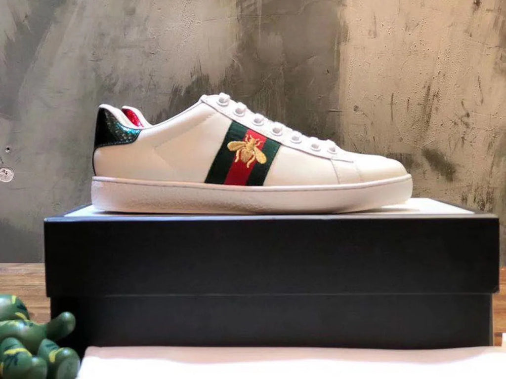 White Calfskin Leather Sneakers C599