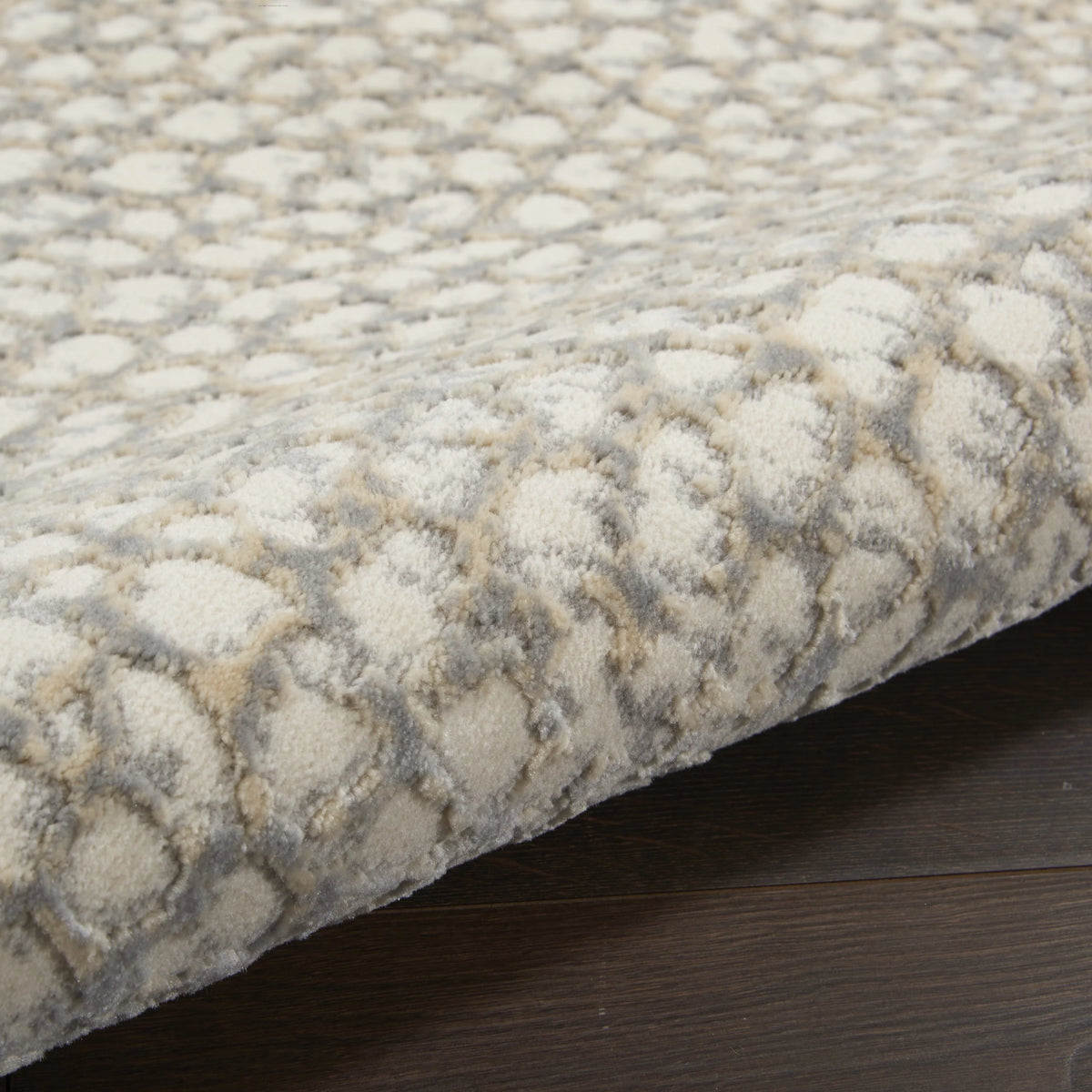 Modern Abstract Ivory/Beige/Grey 8' x 10' Area Rug R564