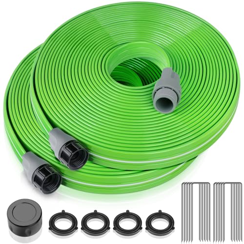 100 FT Heavy Duty Sprinkler Soaker Hose with Stakes O686701